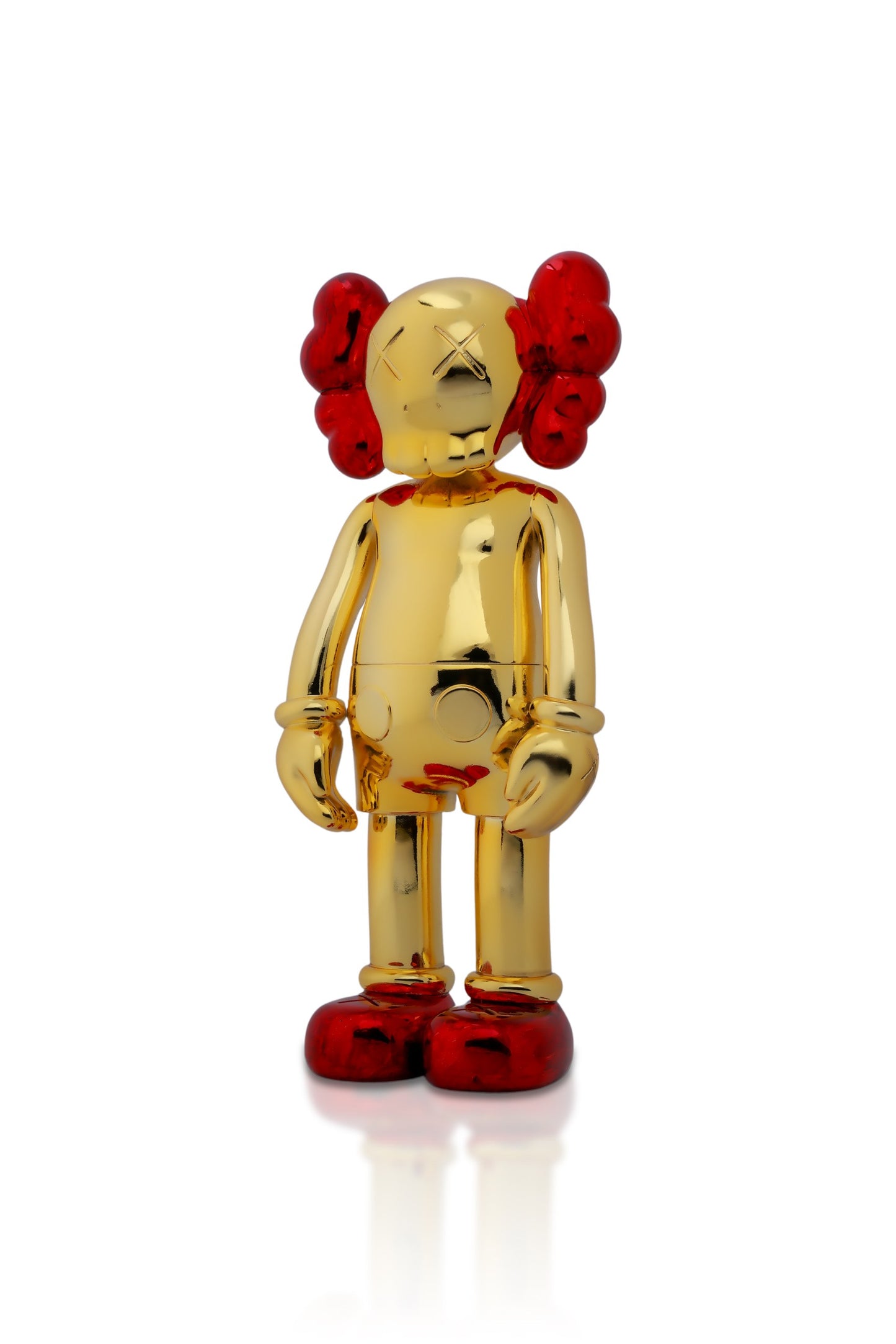 Kaws Gold & Red Chrome