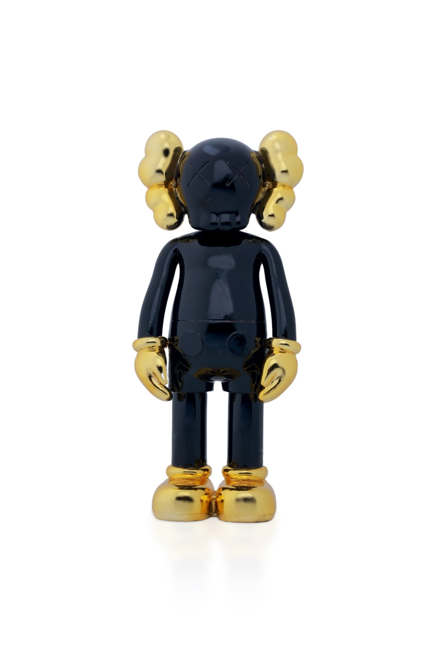 Kaws Chrome Matelic Black & Gold Glosy