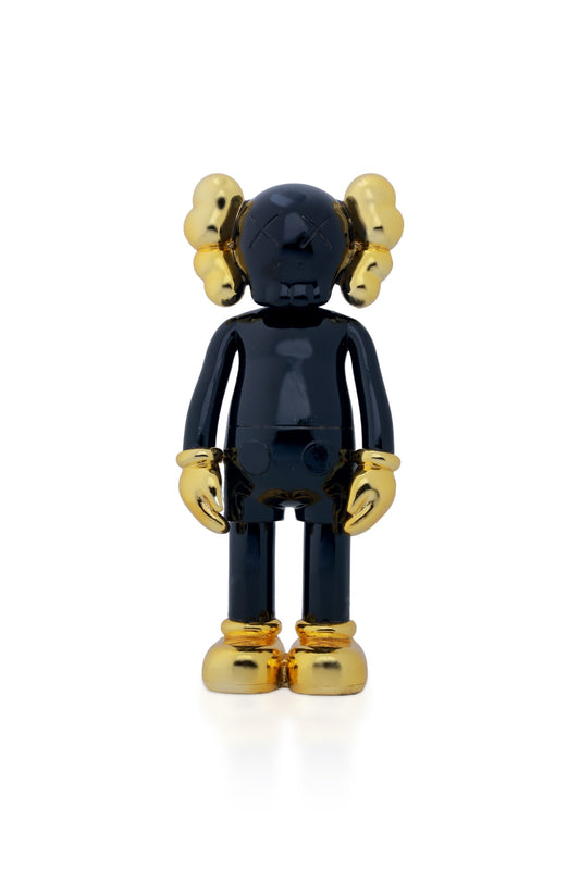 Kaws Chrome Matelic Black & Gold Glosy