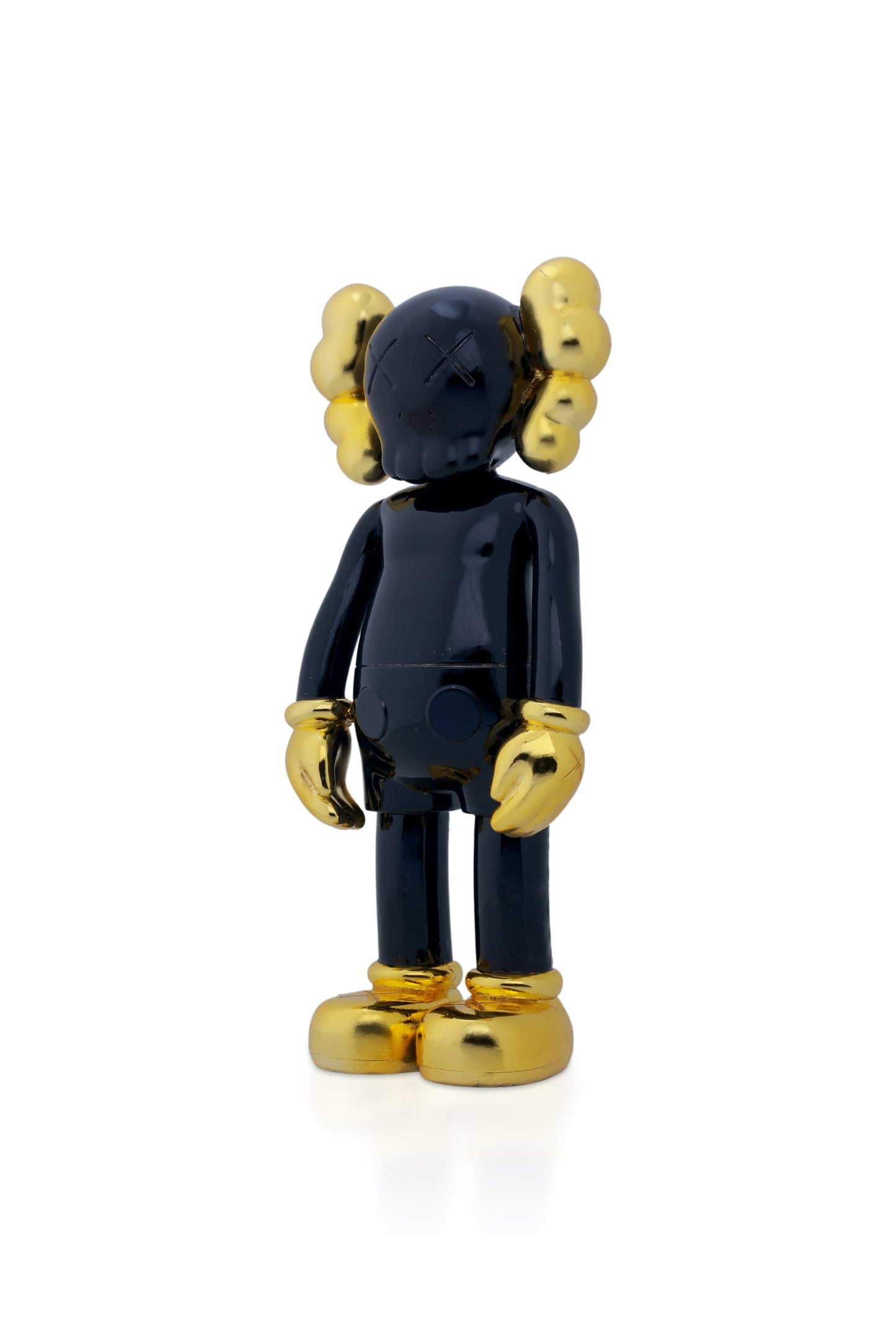 Kaws Chrome Matelic Black & Gold Glosy