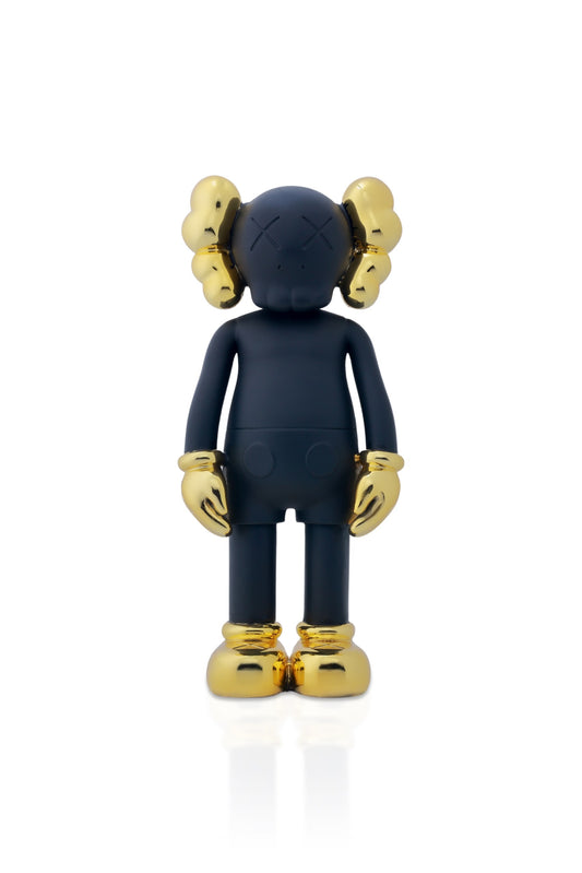 Kaws Chrome Matelic Black & Gold Matt