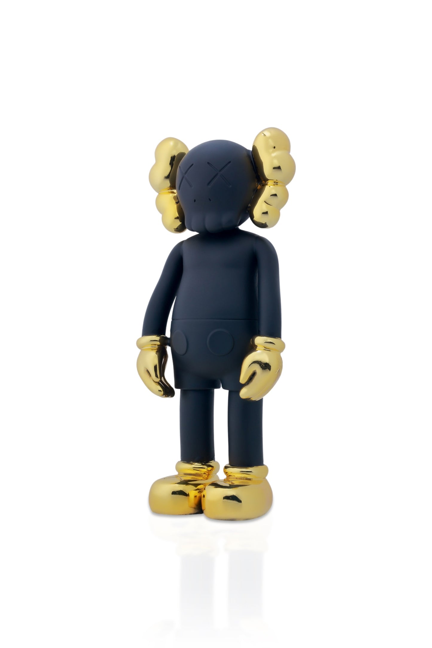 Kaws Chrome Matelic Black & Gold Matt